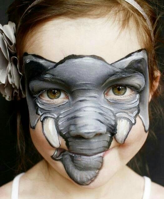 caras pintadas de animales para niños