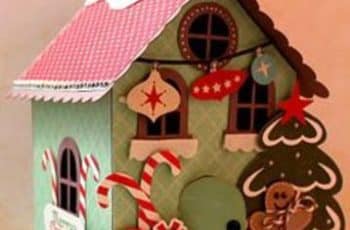 Adorables, coloridas y modernas casitas navideñas de carton