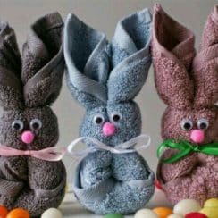 Como hacer conejos con toallas para decorar y obsequiar