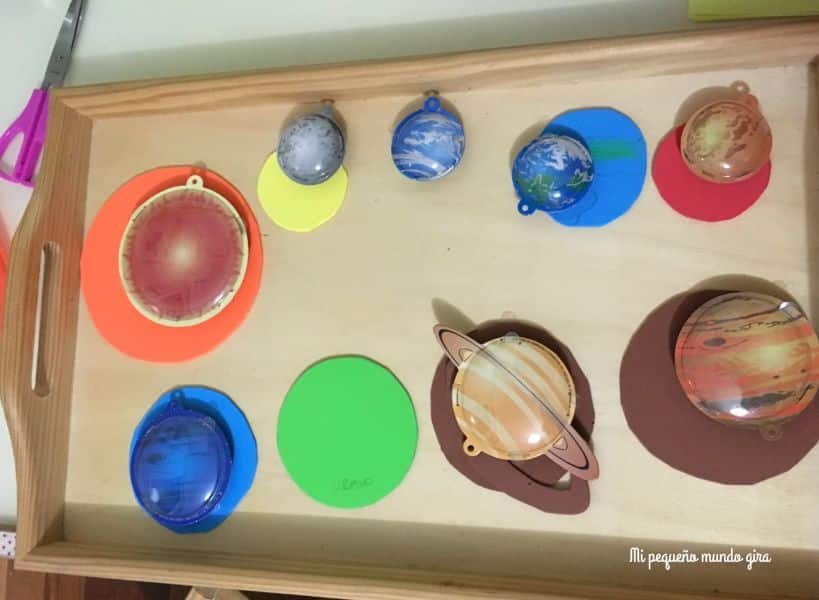 sistema solar reciclable con tapitas con platos