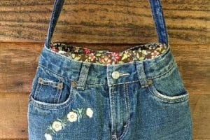como hacer carteras recicladas de jeans