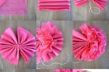 Te enseñamos a como hacer pompones de papel seda