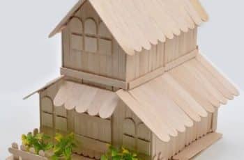4 ideas para hacer casas de palitos de madera