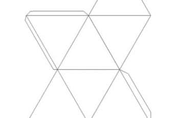 4 modelos de figuras geometricas para recortar