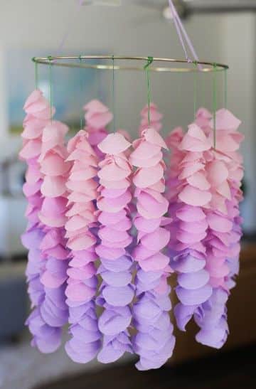 manualidades con papel crepe flores