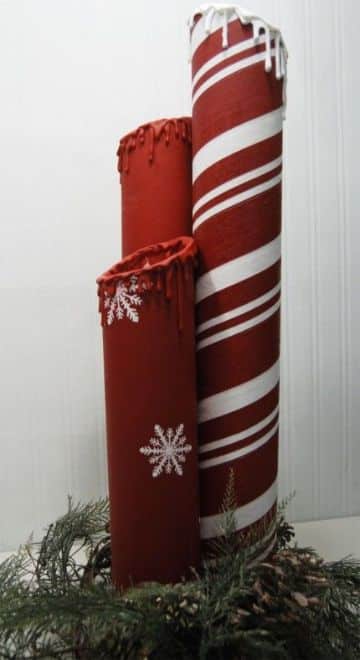 manualidades con tubos de carton para navidad