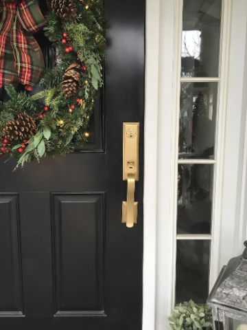 puertas forradas de navidad sencillas