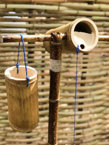 artesanias en caña de bambu para el jardin