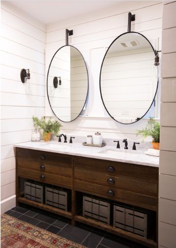 espejos ovalados para baños de matrimonio