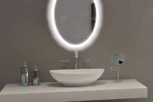 espejos ovalados para baños de soltera
