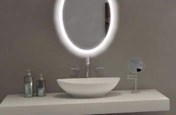 4 formas de colocar espejos ovalados para baños