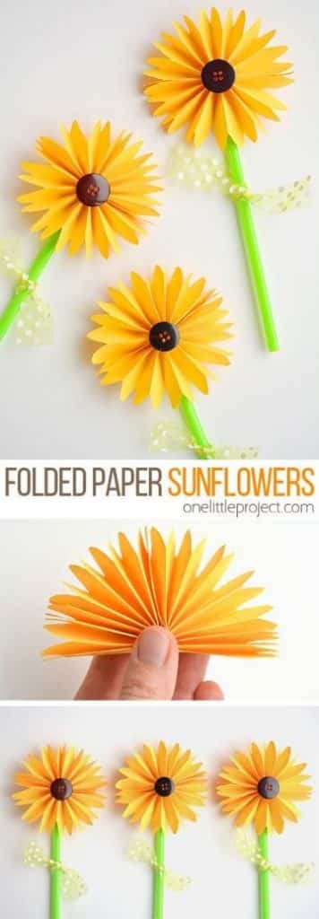 4 sencillas manualidades de flores de papel para regalar