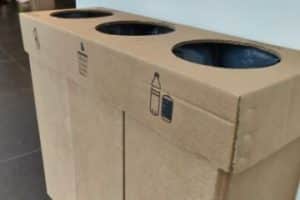 reciclar cajas de carton grandes en la casa