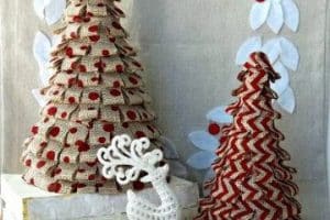 arboles de navidad artesanales con papel