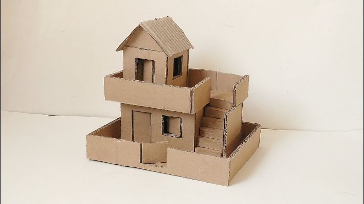 casitas de cartón para niños maquetas
