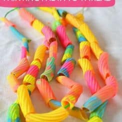 4 estilos de manualidades con fideos para niños