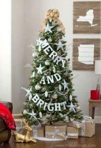 arbol de navidad con frases para decorar