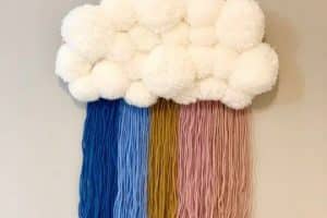 ideas con pompones de lana para habitaciones