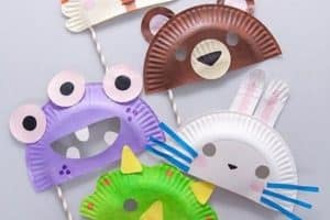manualidades con platos de plastico para niños