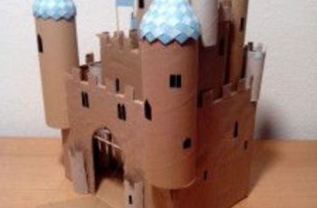 Como hacer un castillo con rollos de papel en casa