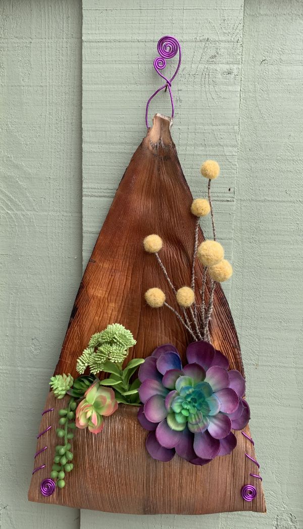 4 manualidades con hojas de palmeras secas para la casa