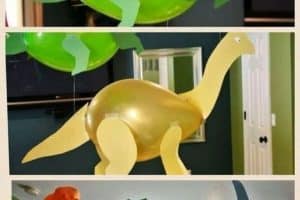 dinosaurios hechos con globos paso a paso