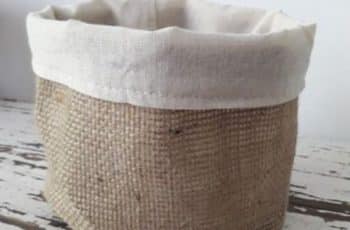 3 manualidades con tela arpillera para tareas del hogar