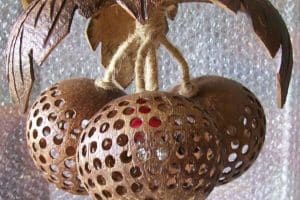 manualidades con cocos secos decoracion 1