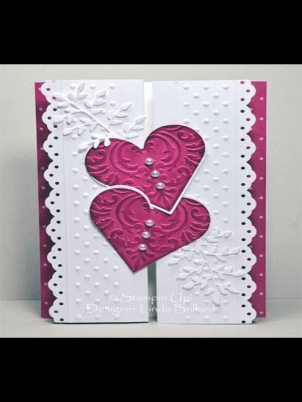 tarjetas de corazones hechas a mano