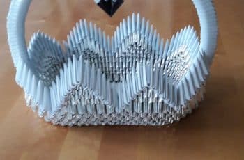Como hacer una canasta de papel de 30 cm