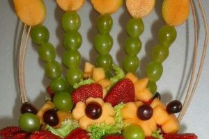 como hacer canasta de frutas