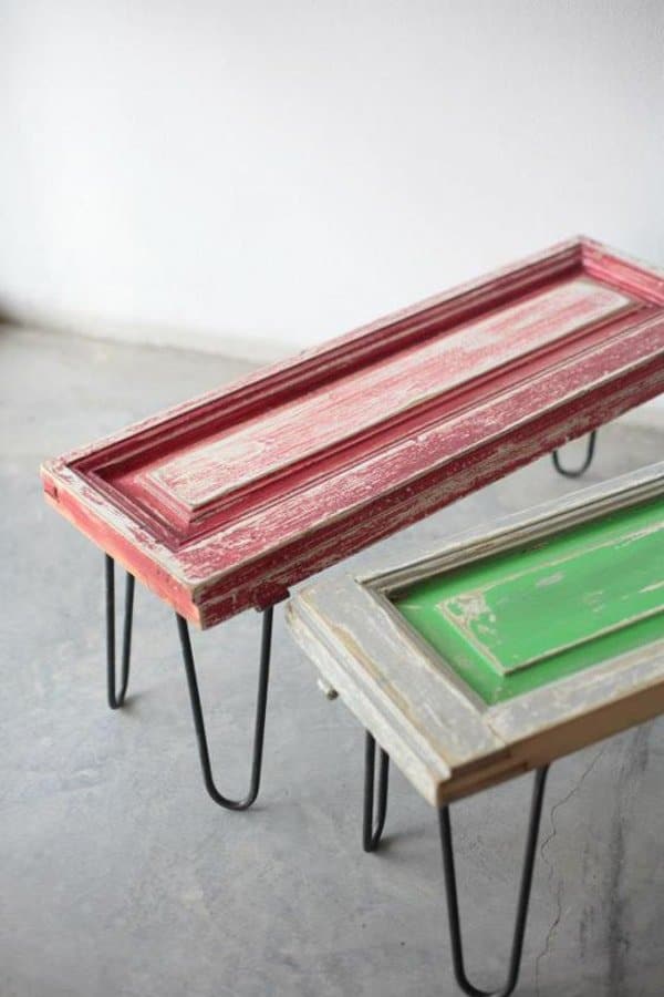 mesas pintadas a color