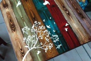 ideas para pintar mesas de madera vintage