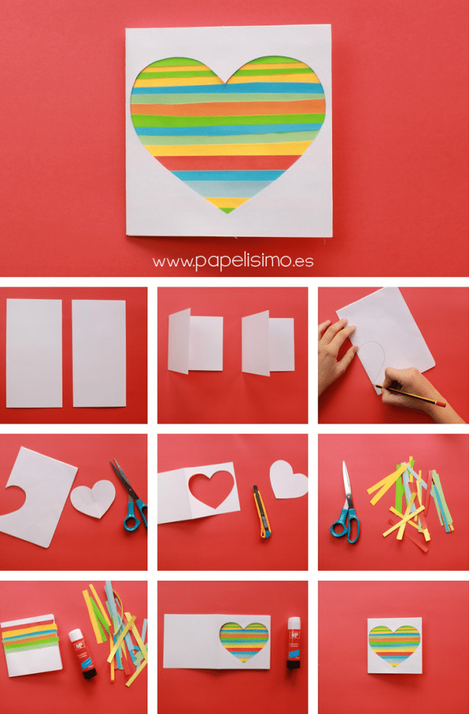 como hacer tarjetas para mama con material reciclado