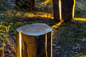objetos reciclados hogar muebles jardin lampara luz