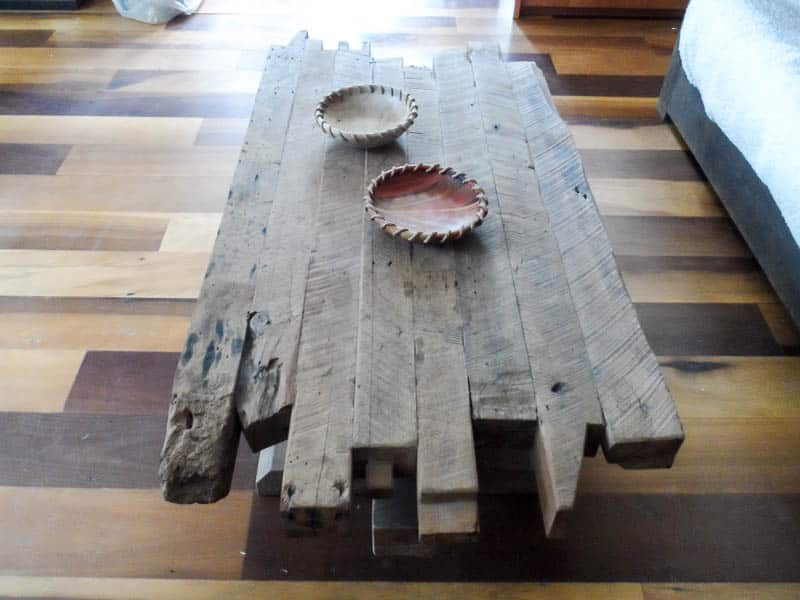muebles rusticos de madera reciclada mesa