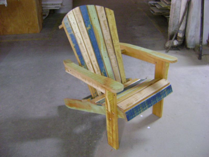 muebles rusticos de madera reciclada sillas