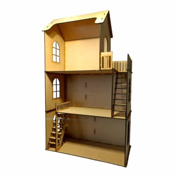 casitas de madera para muñecas diseño