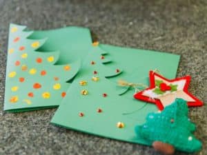 manualidades para vender en navidad porta tarjetas