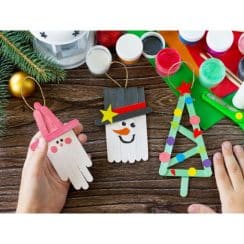 Las manualidades de navidad para preescolar niños 3 años