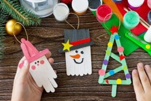 manualidades de navidad para preescolar con palitos de madera