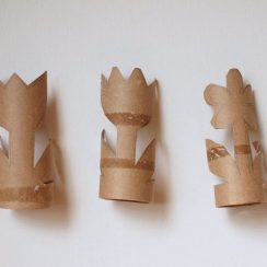 3 trucos para flores con rollos de papel higiénico fácil