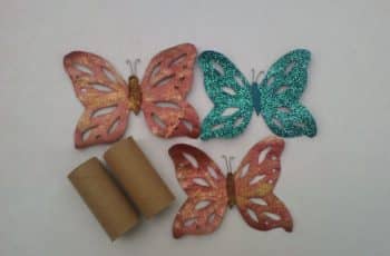 6 ideas de cómo hacer mariposa con tubo de papel higiénico
