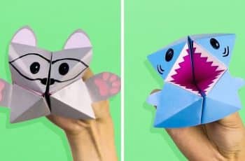 Divertidos juguetes de papel para armar bajo 2 formatos