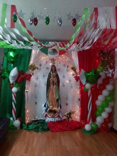 como decorar un altar para la virgen en casa guadalupe